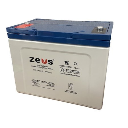 Zeus Battery Products 75Ah 12V M6 Sealed Lead Acid Battery PC75-12M